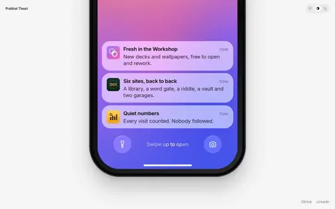 Home Screen — 007.prabhattiwari.in