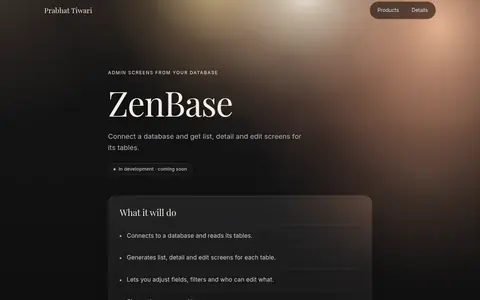 ZenBase — zenbase.prabhattiwari.in